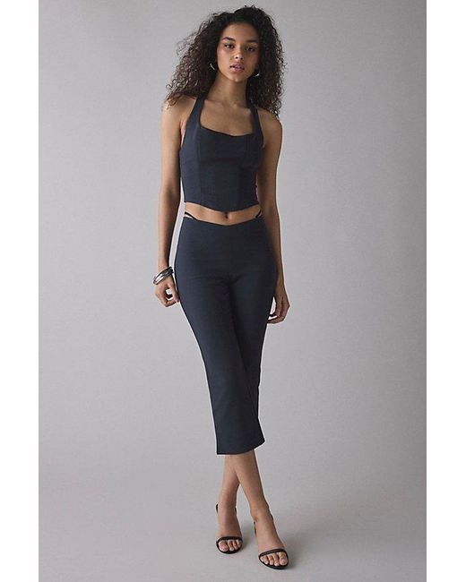 Kimchi Blue Blue Main Squeeze Halter Crop Top + Capri Pant Set