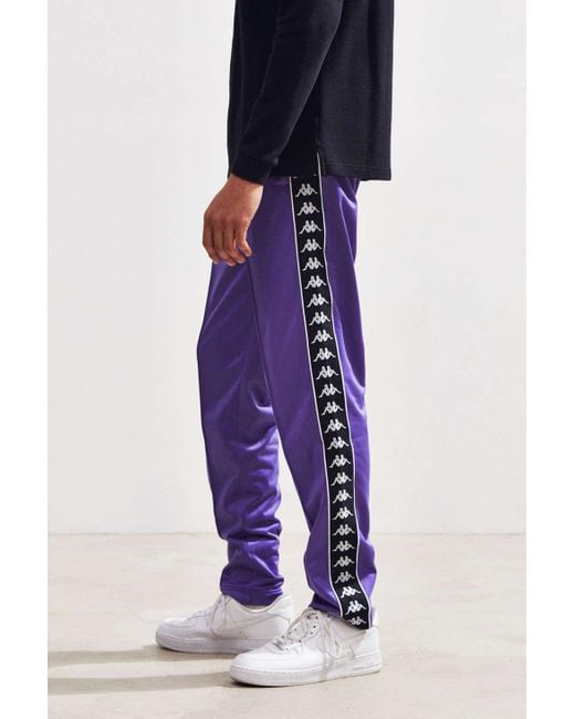 Kappa Banda Astoria Slim Track Pant in Purple for Men | Lyst