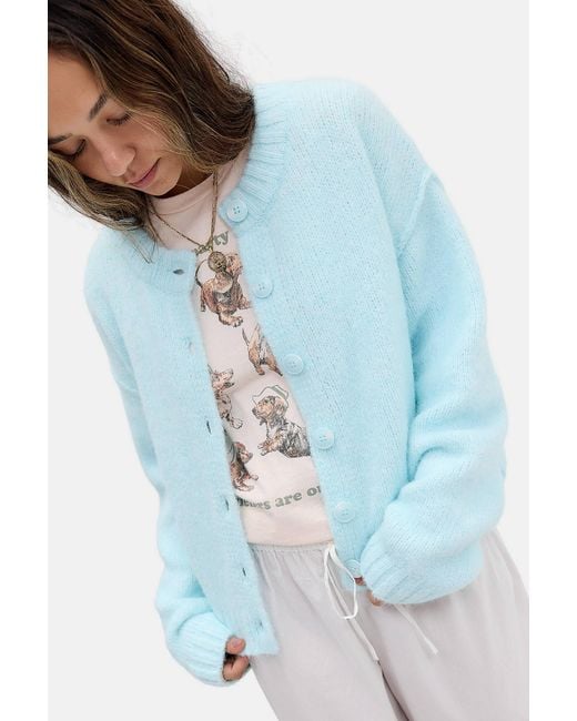 Urban Outfitters Blue Uo Hudson Cardigan