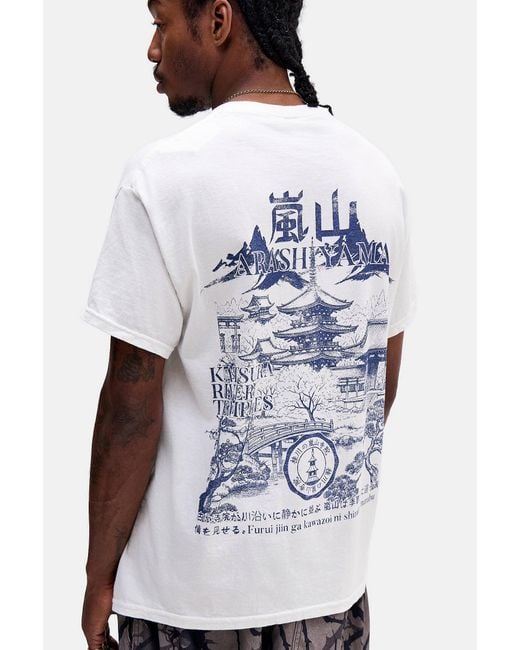 Urban Outfitters Uo White Arashiyama T-shirt for men