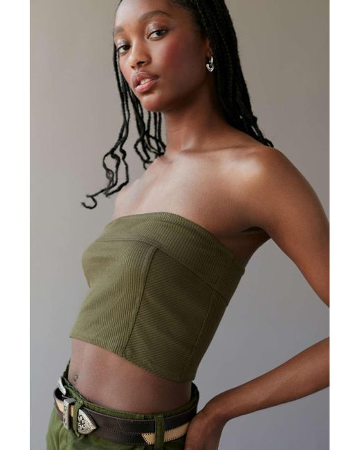urban outfitters green tube top