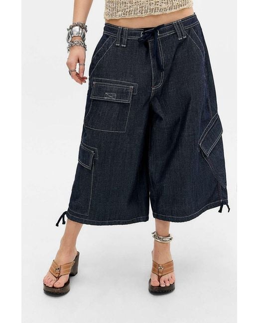 BDG Blue Detroit Crop Trousers
