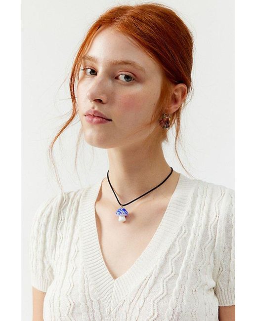 Urban Outfitters Multicolor Glass Corded Necklace