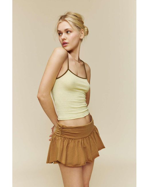 Urban Outfitters Natural Uo Sara Knit Skort