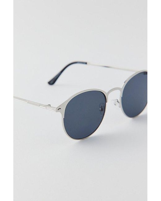Urban Outfitters Brown Uo Essential Metal Half-Frame Sunglasses