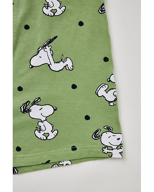 Urban Outfitters Green Snoopy Boxer Brief for men