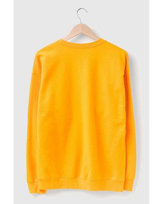 Junk Food Yellow Nfl Property Flea Market Crewneck Sweatshirt for men