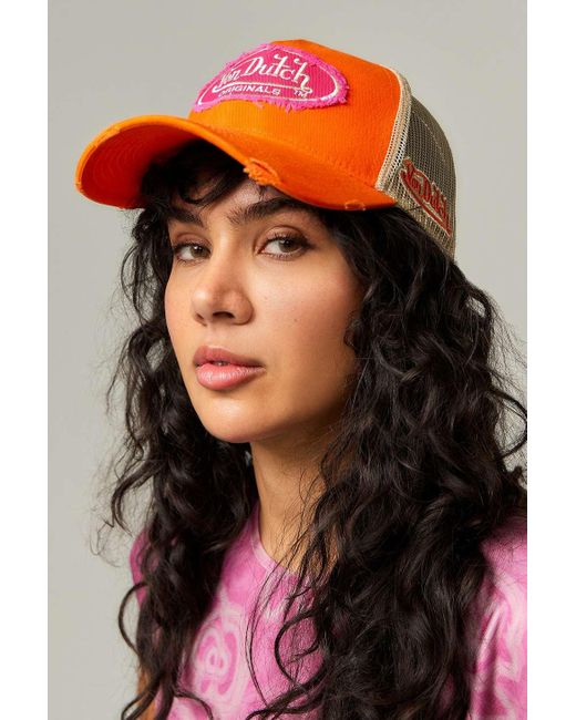 Von Dutch Orange Kalmar Trucker Cap