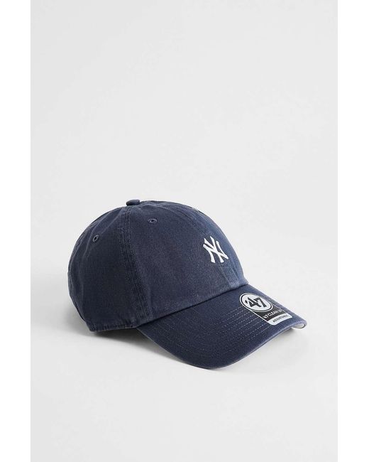 '47 Blue Ny Yankees Small Logo Clean Up Cap
