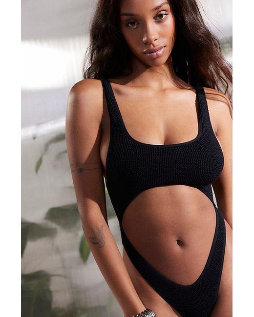 Out From Under Black ‘80S Baby Seamless One-Piece Swimsuit