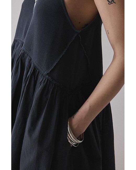 uo lucia trapeze cotton sleeveless mini dress Urban Outfitters Uo Lucia Trapeze Cotton Sleeveless Mini Dress in Black