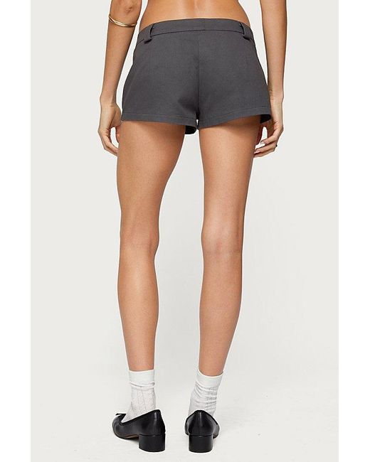 Edikted Blue Terra Cargo Micro Shorts
