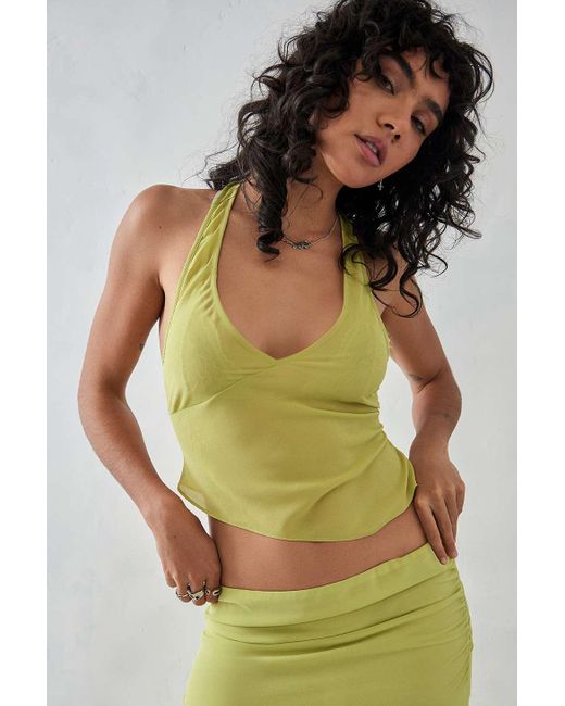 Lioness Green Lime Rendezvous Halter Top