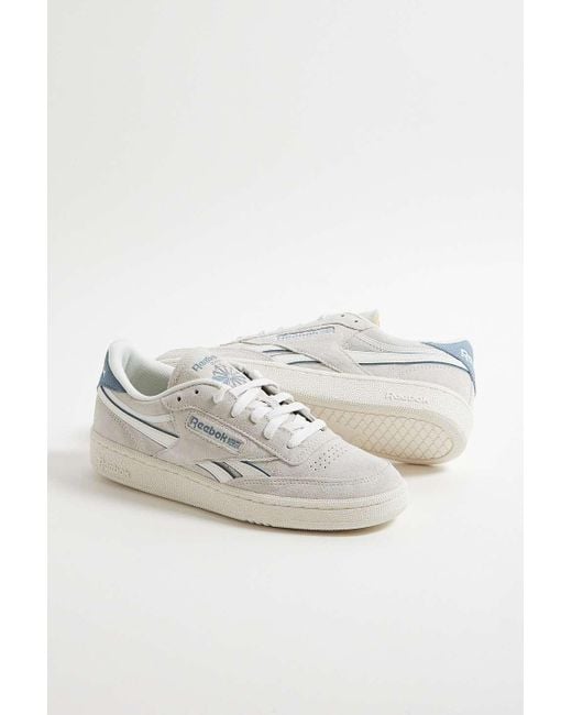 Reebok Blue Grey Club C Grounds Trainers