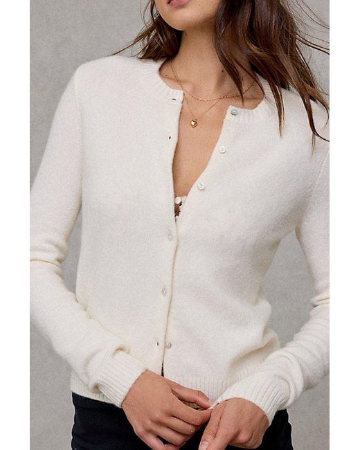 BDG White So Soft Cardigan