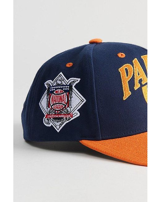 Mitchell & Ness Blue Crown Jewels Pro San Diego Padres Snapback Hat for men