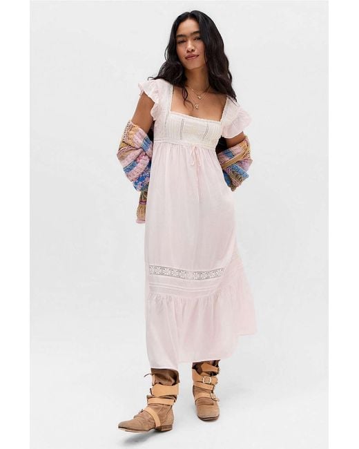 Kimchi Blue Pink Aurelia Midi Nightie