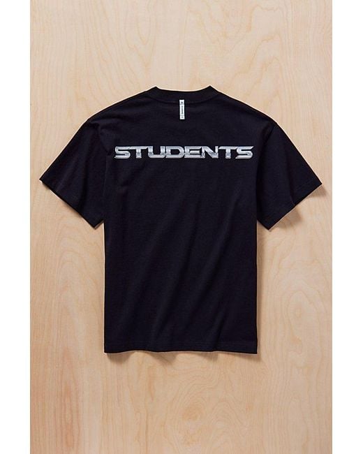Students Golf Blue Logo Graphic Tee for men