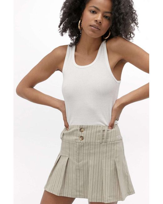 Urban Outfitters Multicolor Uo Kourtney Pinstripe Mini Skirt