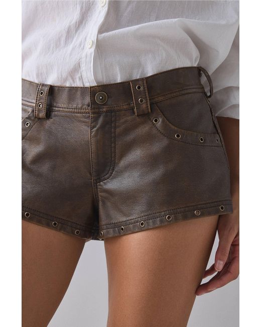 Urban Outfitters Brown Uo Festival Micro Shorts