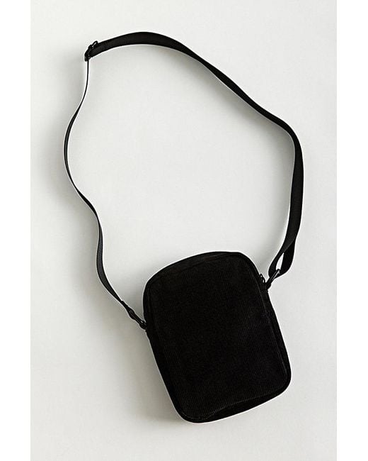 Urban Outfitters Black Uo Corduroy Mini Messenger Bag for men