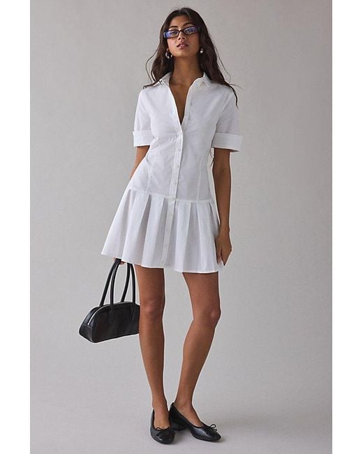 sachin and babi light blue dress White Lace Mini Dress