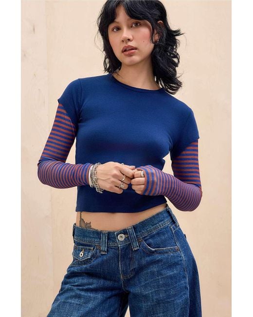 BDG Blue Baby Double Layer T-shirt
