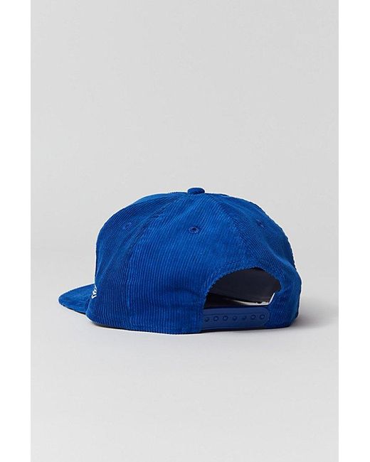 KTZ Blue New York Giants Corduroy Golfer Snapback Hat for men