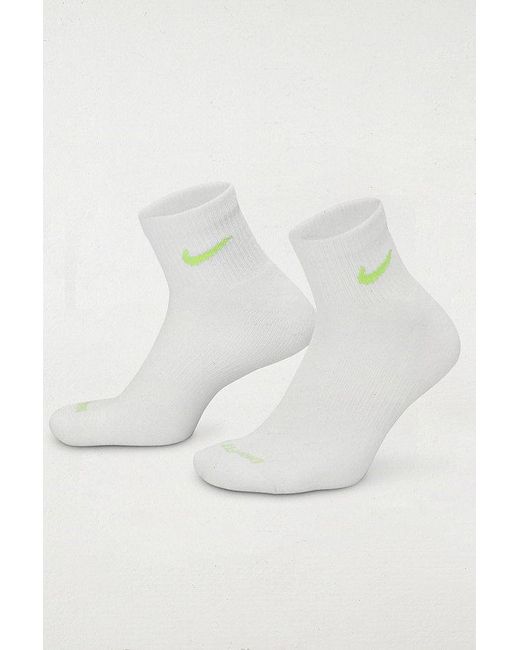 Nike Gray Everyday Plus Cushioned Ankle Sock 6-Pack for men