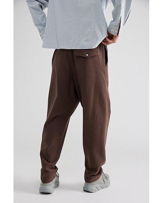 Standard Cloth Brown Reverse Terry Foundation Sweatpant for men