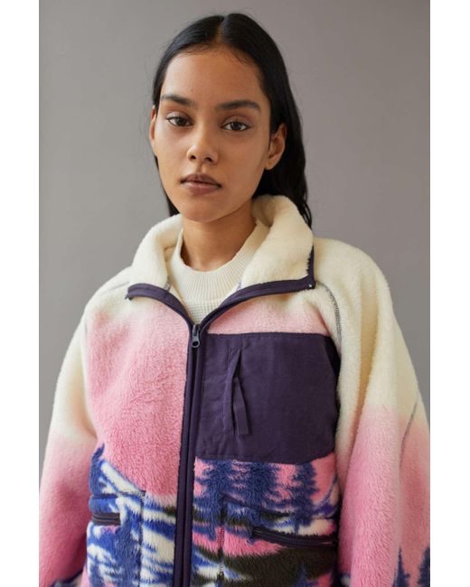 Urban Outfitters Uo Stormi Fleece Jacket in Pink Lyst