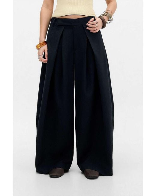 Urban Outfitters Blue Uo Marta Extreme Cocoon Trousers
