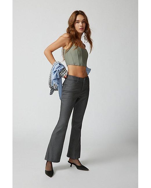Urban Outfitters Gray Uo Jamie Flare Trouser Pant
