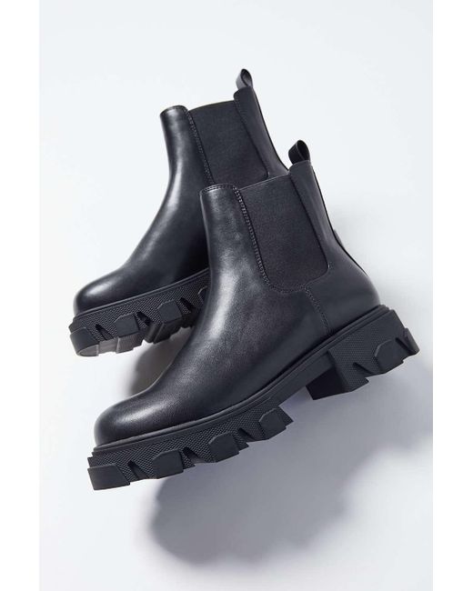 Urban Outfitters Black Uo Mira Chunky Chelsea Boot