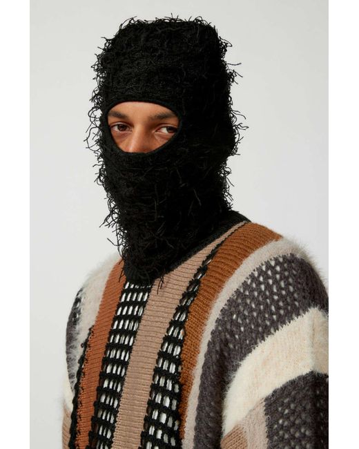Urban Outfitters Loose Thread Balaclava In Black,at for men
