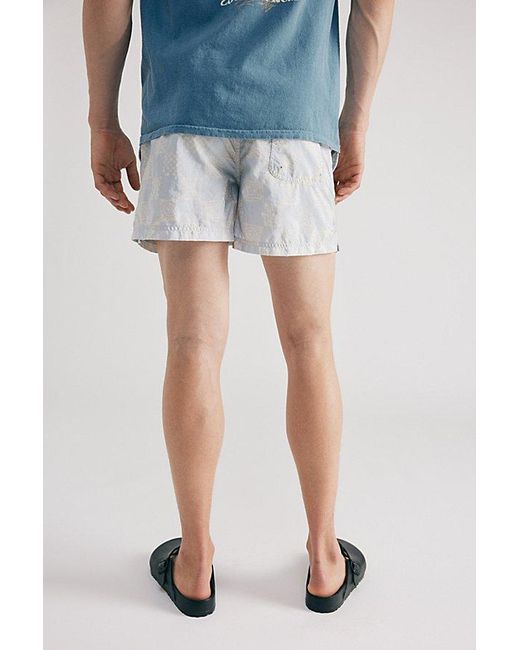 Urban Outfitters Blue Uo Geo Sun Volley Swim Short for men