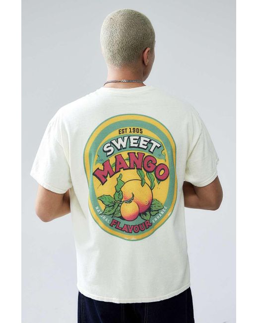 Urban Outfitters Gray Uo Ecru Sweet Mango T-shirt for men