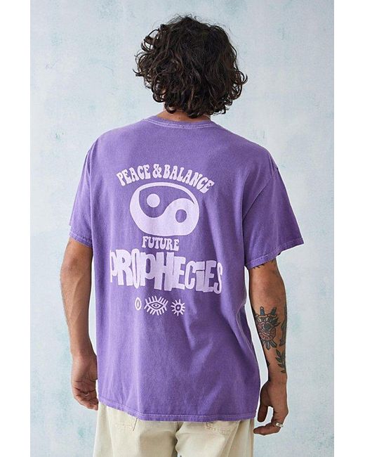 Urban Outfitters Purple Uo Future Prophecies Tee for men