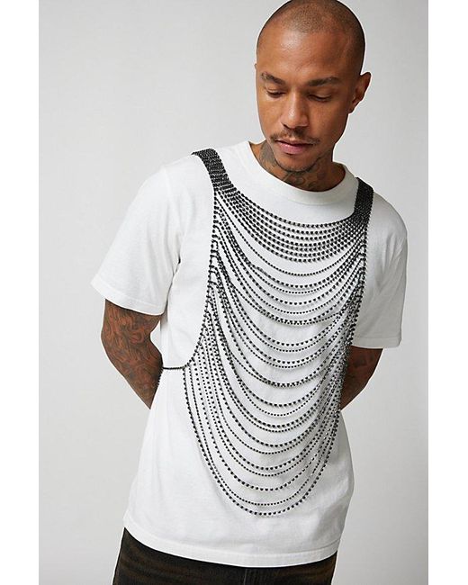 Urban Outfitters Gray Freddy Chain Top for men