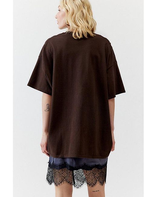 Urban Outfitters Brown Led Zeppelin '77 Tour Oversized Tee