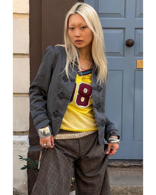 Kimchi Blue Gray Cassie Military Jacket
