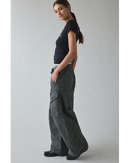 BDG Gray Station Cocoon Baggy Barrel Leg Cargo Pant