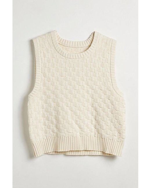 Urban Outfitters White Uo Editor Sweater Vest for men
