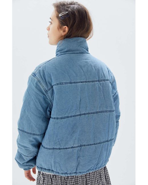 Uo Jordan Denim Puffer Jacket 