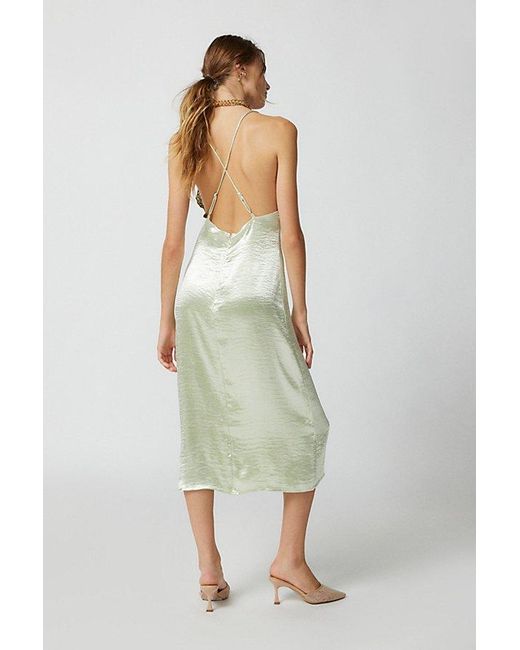 Urban Outfitters Multicolor Uo Chloe Satin Slip Dress