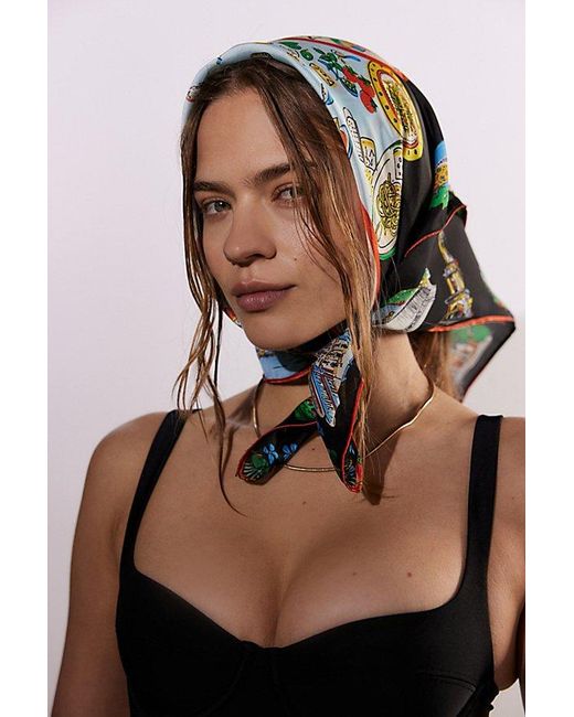 Urban Outfitters Black Toscana Tourist Scarf