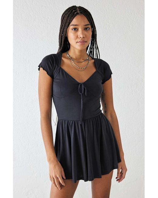 Urban Outfitters Black Uo - overall "milly cupro"