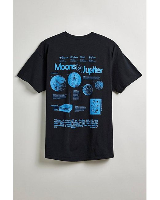 Urban Outfitters Black Moons Of Jupiter Tee for men