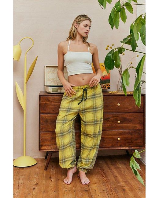 Out From Under Yellow Nova Spliced Lounge Jogger Pant