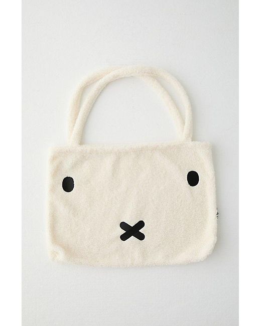 Urban Outfitters Natural Miffy Fleece Reusable Tote Bag